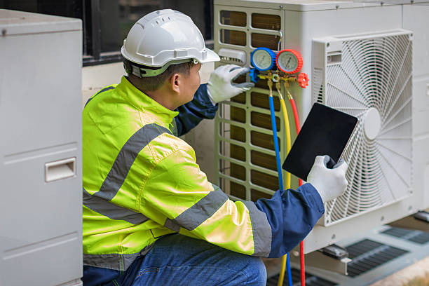 Professional Hvac Installation technician working in Tioga, ND